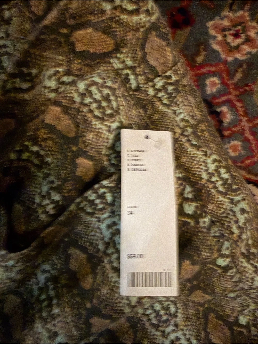 BDG Multicolor Snakeskin Flare Jeans